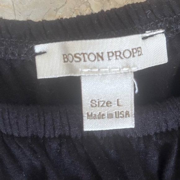 Boston Proper Triple Threat Convertible Black Jumpsuit Size L Made USA - Picture 5 of 16